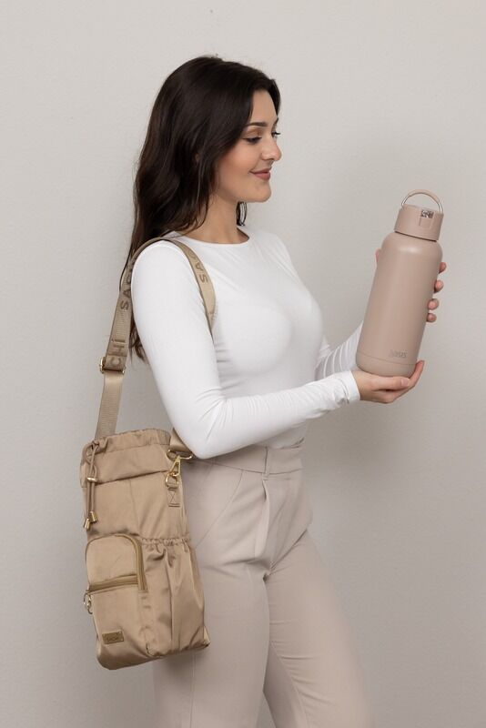 Oasis Moda Triple Wall Insulated Water Bottle - 1L Latte