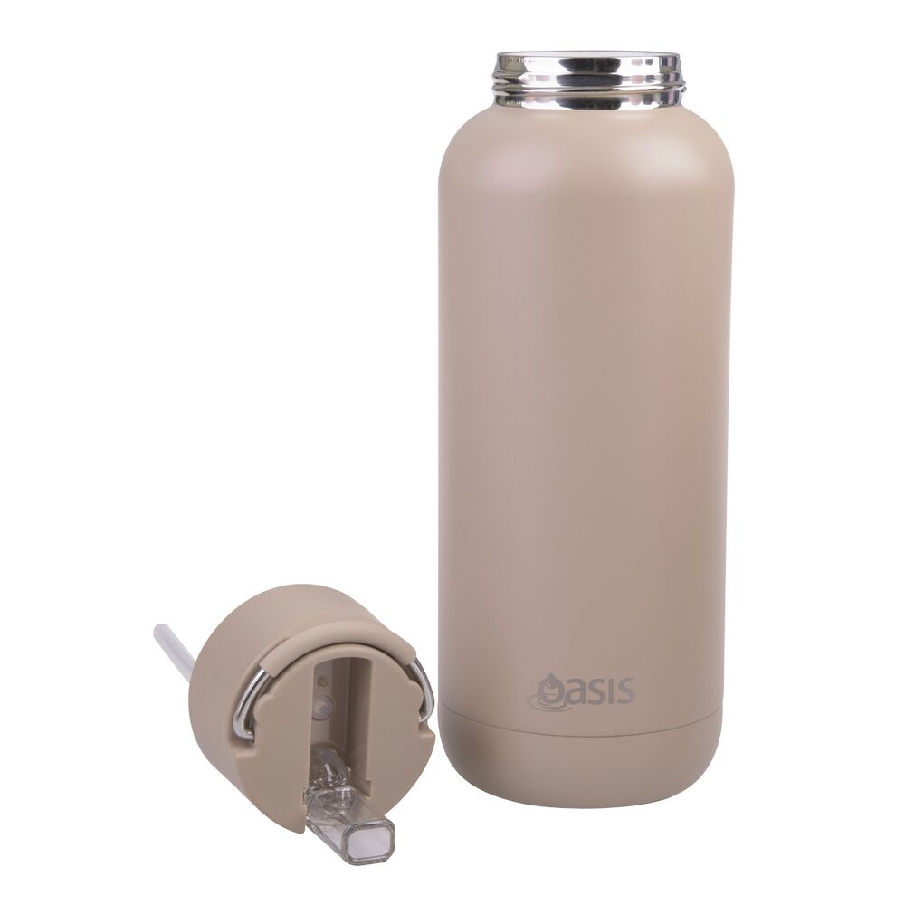 Oasis Moda Triple Wall Insulated Water Bottle - 1L Latte