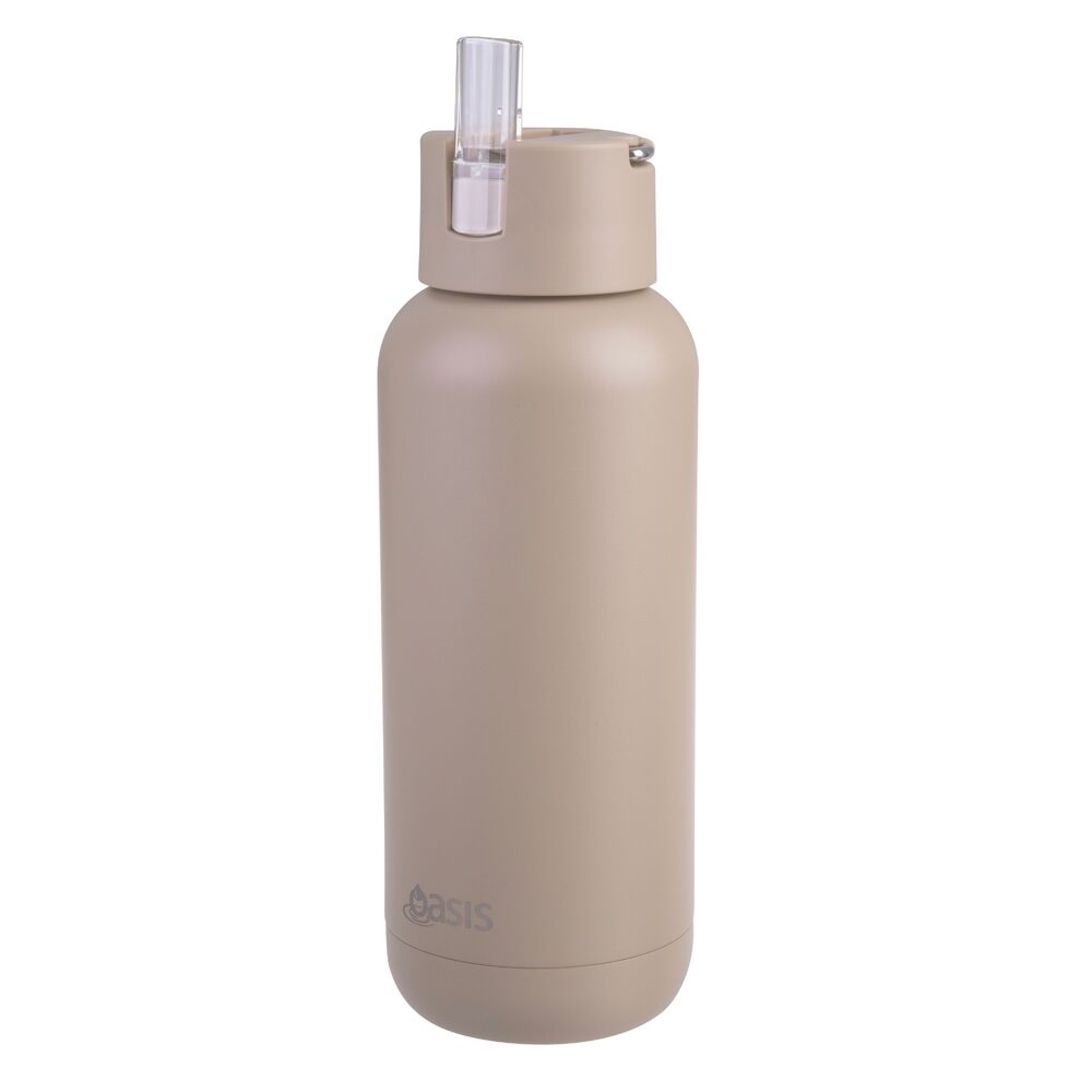 Oasis Moda Triple Wall Insulated Water Bottle - 1L Latte