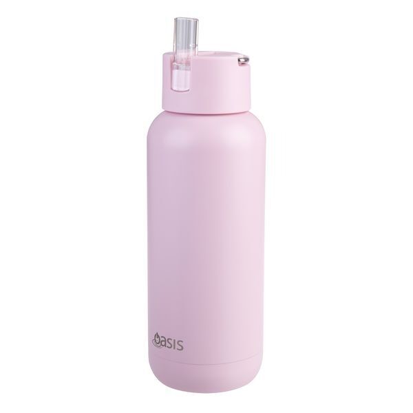 Oasis Moda Triple Wall Insulated Water Bottle - 1L Pink Lemonade