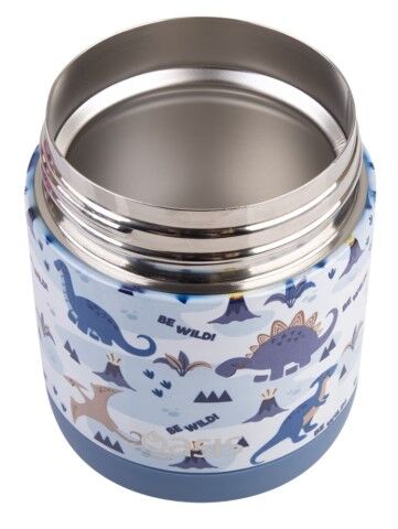 Oasis Double Wall Insulated Kid's Food Flask - 300ml Dinosaur Land