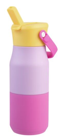 Oasis Double Wall Insulated Sipper Jnr Drink Bottle - 400ml Bubblegum Pink