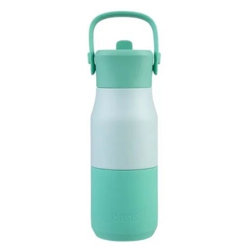 Oasis Double Wall Insulated Sipper Jnr Drink Bottle - 400ml Mint