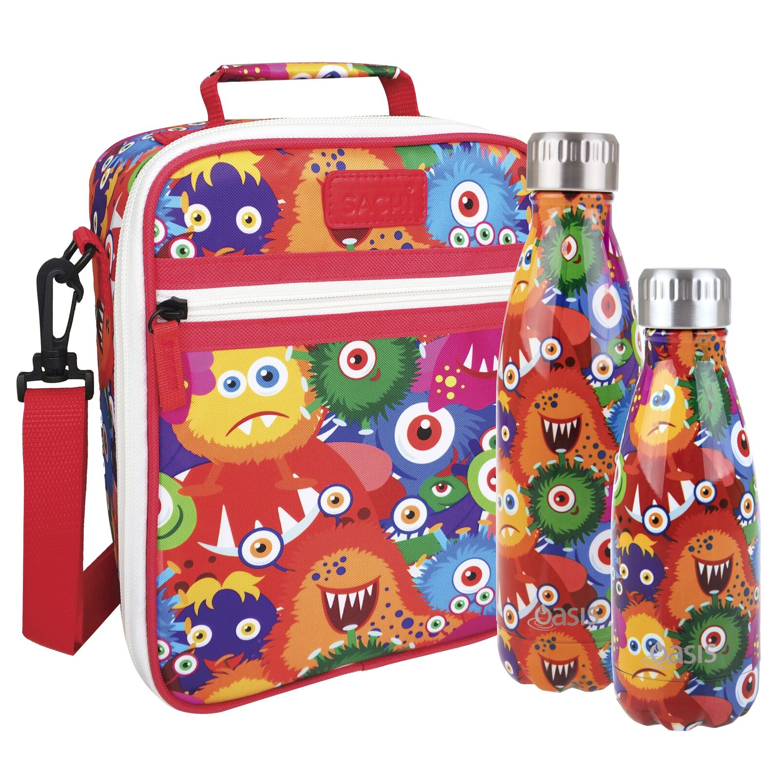 Oasis Insulated Drink Bottle - 350ml Monsters