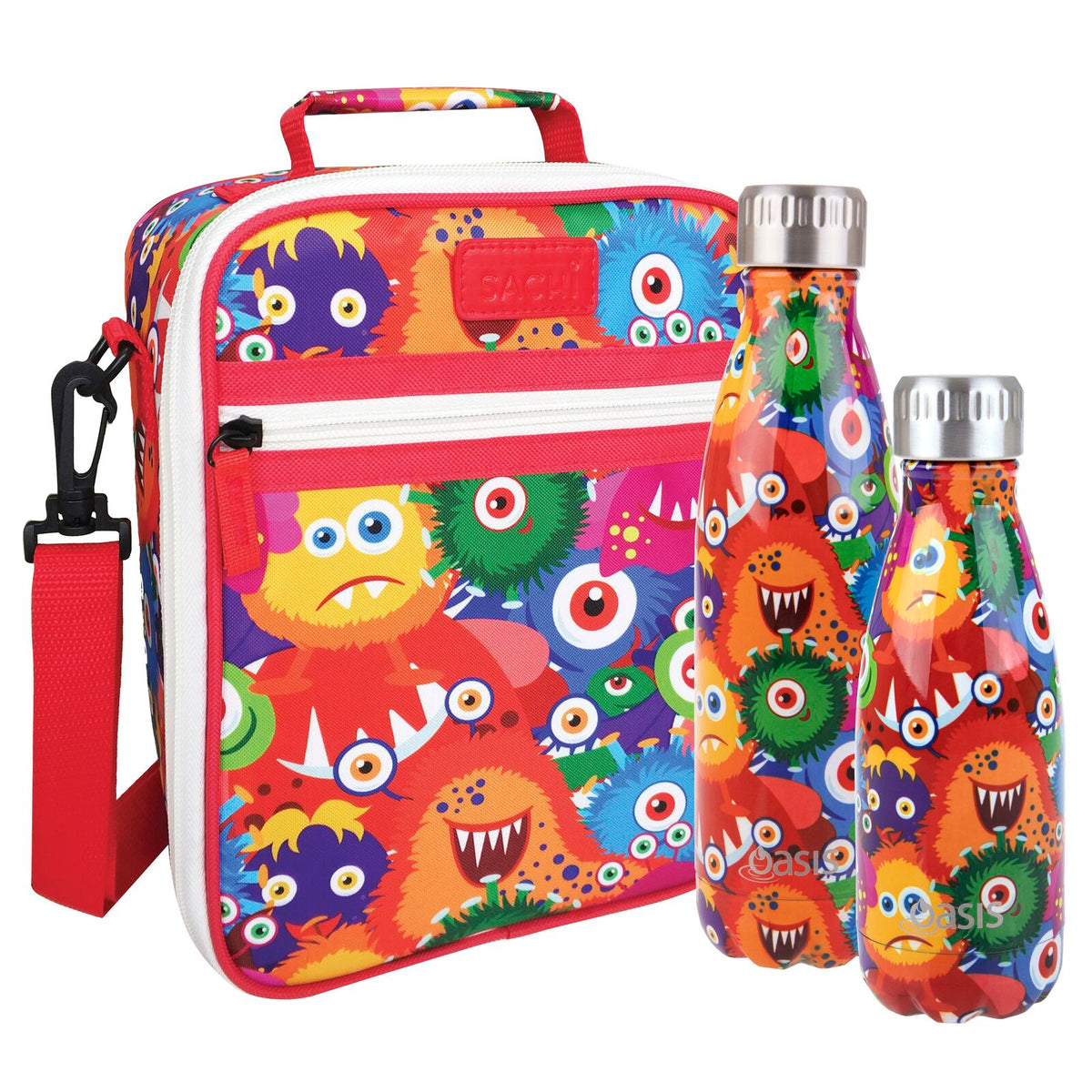 Oasis Insulated Drink Bottle - 350ml Monsters