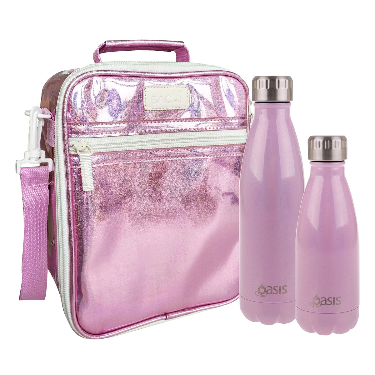 Oasis Insulated Drink Bottle - 350ml Lustre Pink