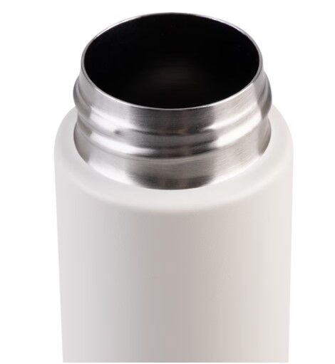 Oasis Double Wall Insulated Powdercoat Skinny Mini Drink Bottle - 250ml Alabaster