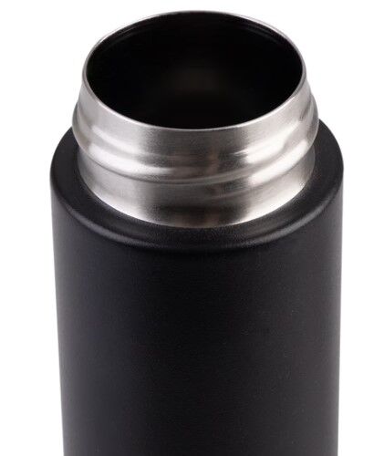 Oasis Double Wall Insulated Powdercoat Skinny Mini Drink Bottle - 250ml Black