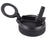 Oasis Sports Bottle Flip-Up Sipper Lid with Straw - Black