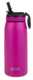 Oasis Sports Double Wall Insulated Water Bottle with Sipper - 780ml Fuschia