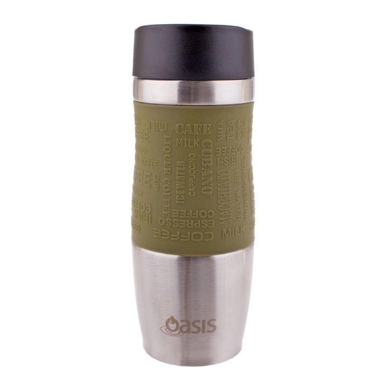 Oasis Cafe Insulated Leakproof Travel Coffee Cup - 380ml Avocado