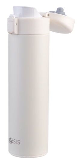 Oasis Double Wall Insulated Flip-Top Flask - 480ml Alabaster
