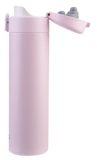 Oasis Double Wall Insulated Flip-Top Flask - 480ml Pink Lemonade