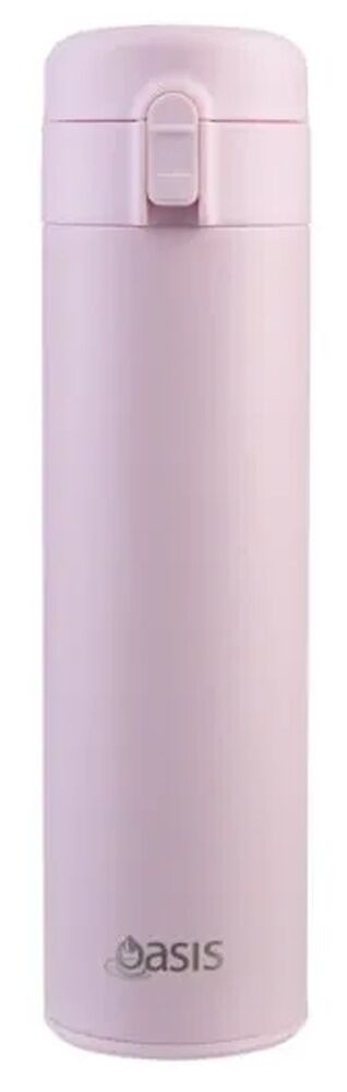 Oasis Double Wall Insulated Flip-Top Flask - 480ml Pink Lemonade