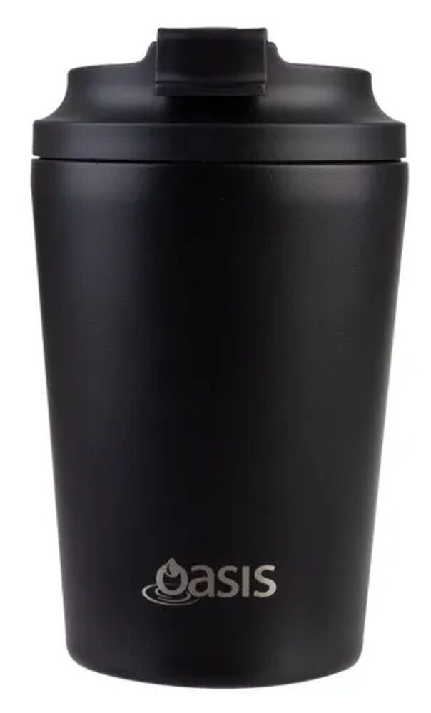 Oasis Double Wall Insulated Coffee Cup - 360ml Black