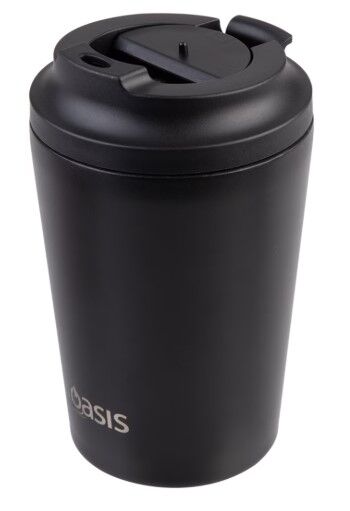 Oasis Double Wall Insulated Coffee Cup - 360ml Black