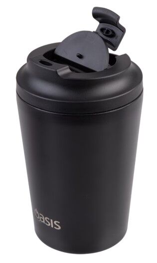 Oasis Double Wall Insulated Coffee Cup - 360ml Black
