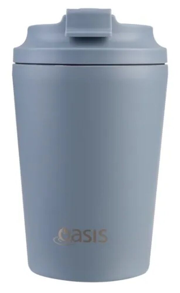Oasis Double Wall Insulated Coffee Cup - 360ml Hazy Blue