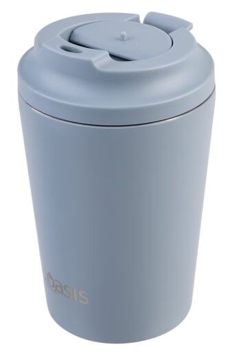 Oasis Double Wall Insulated Coffee Cup - 360ml Hazy Blue