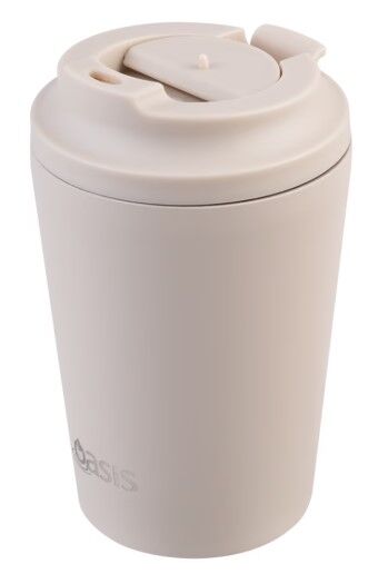 Oasis Double Wall Insulated Coffee Cup - 360ml Oat