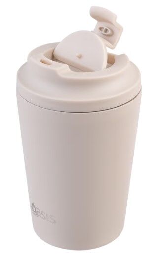 Oasis Double Wall Insulated Coffee Cup - 360ml Oat