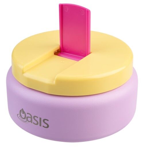 Oasis Double Wall Insulated Quick Release Lid Food Flask - 230ml Bubblegum Pink