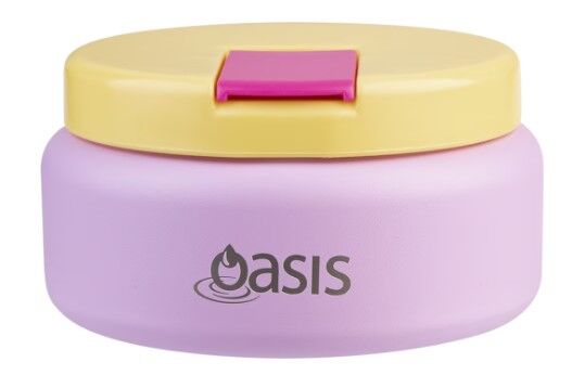 Oasis Double Wall Insulated Quick Release Lid Food Flask - 230ml Bubblegum Pink