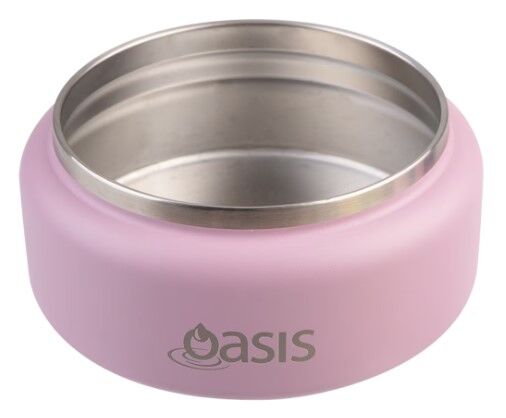 Oasis Double Wall Insulated Quick Release Lid Food Flask - 230ml Blush