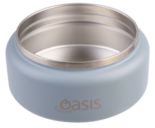 Oasis Double Wall Insulated Quick Release Lid Food Flask - 230ml Hazy Blue