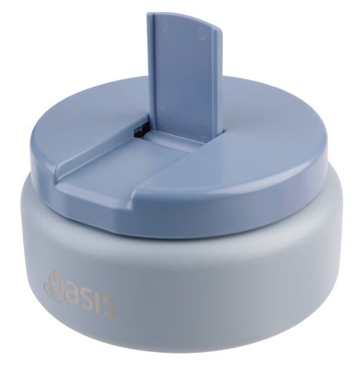 Oasis Double Wall Insulated Quick Release Lid Food Flask - 230ml Hazy Blue