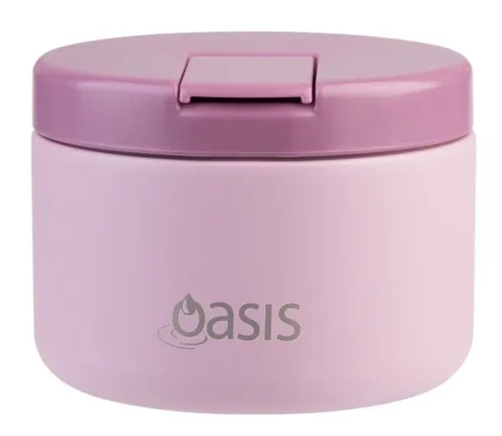 Oasis Double Wall Insulated Quick Release Lid Food Flask - 300ml Blush