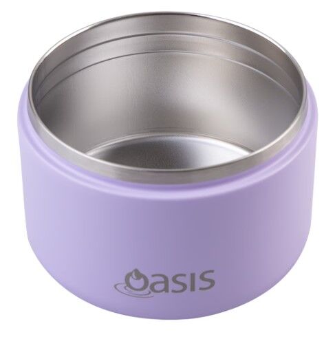 Oasis Double Wall Insulated Quick Release Lid Food Flask - 300ml Lilac