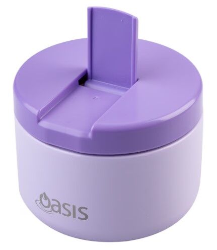 Oasis Double Wall Insulated Quick Release Lid Food Flask - 300ml Lilac