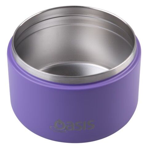 Oasis Double Wall Insulated Quick Release Lid Food Flask - 300ml Mermaid Purple
