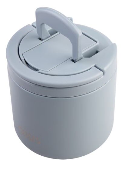 Oasis Double Wall Insulated Quick Release Lid & Spork Food Flask - 500ml Hazy Blue