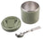 Oasis Double Wall Insulated Quick Release Lid & Spork Food Flask - 500ml Olive Green