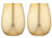 Tempa Aurora - Gold Glass Tumbler 2 Pack