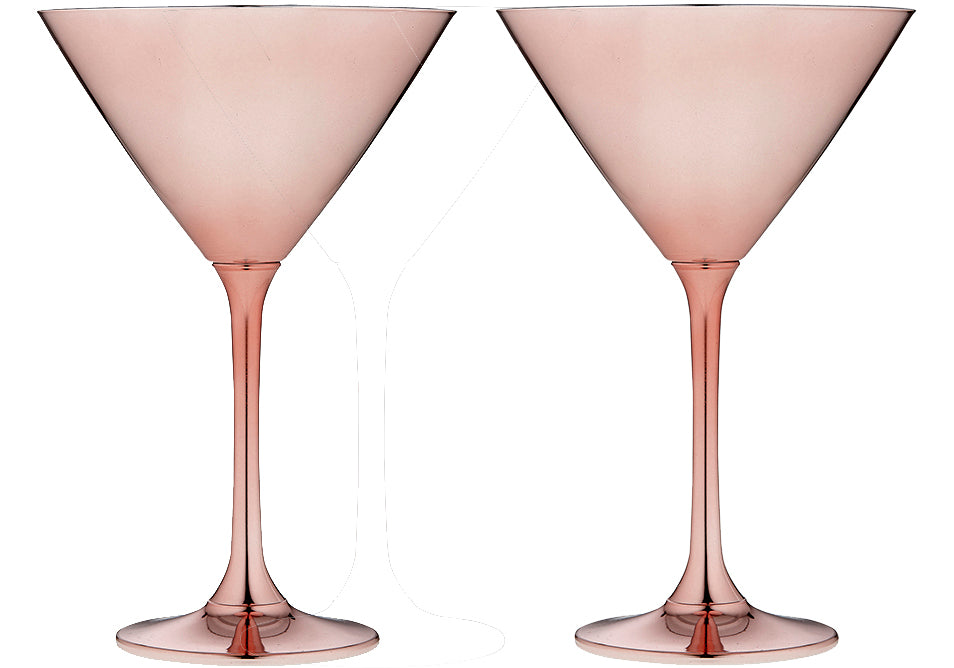 Tempa Aurora - Rose Martini Glass 2 Pack