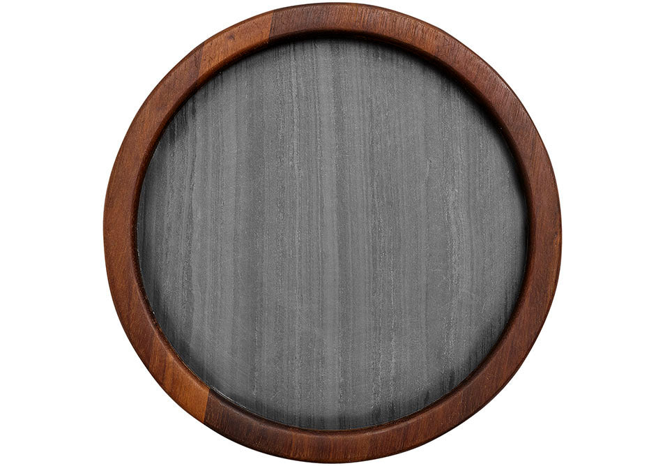 Tempa Buckley - Black Serving Board Round 25cm