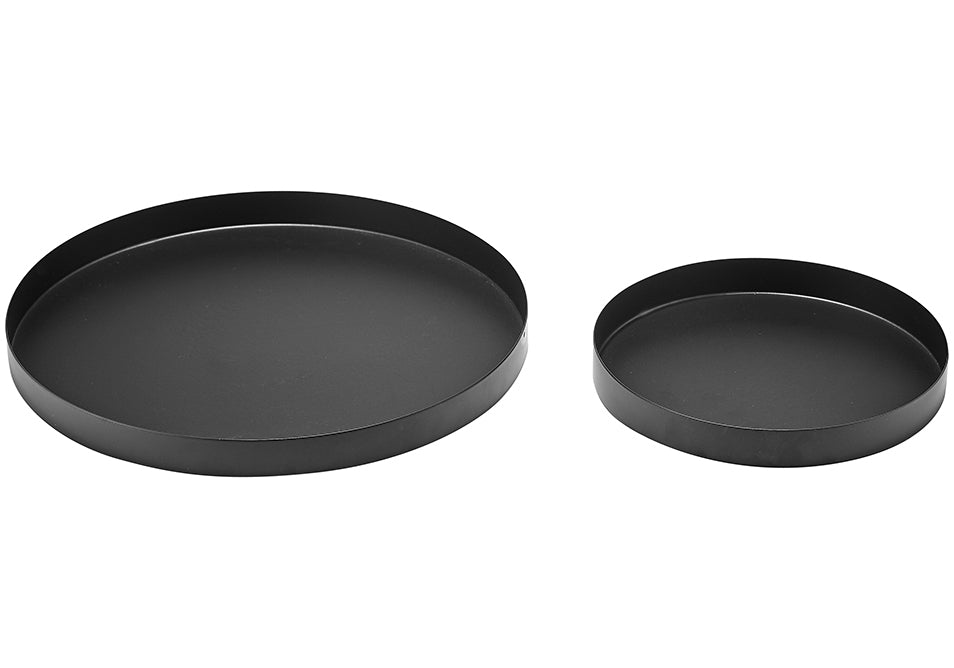 Tempa Aurora - Matte Black Serving Tray 2 Pack
