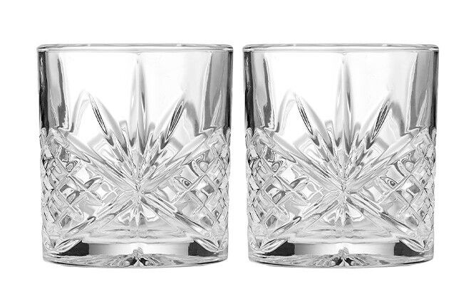 Tempa Ophelia - Carved Glass Tumbler 2 Pack