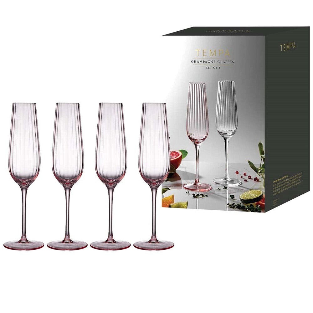 Tempa Esme - Blush Champagne Glass 4 Pack