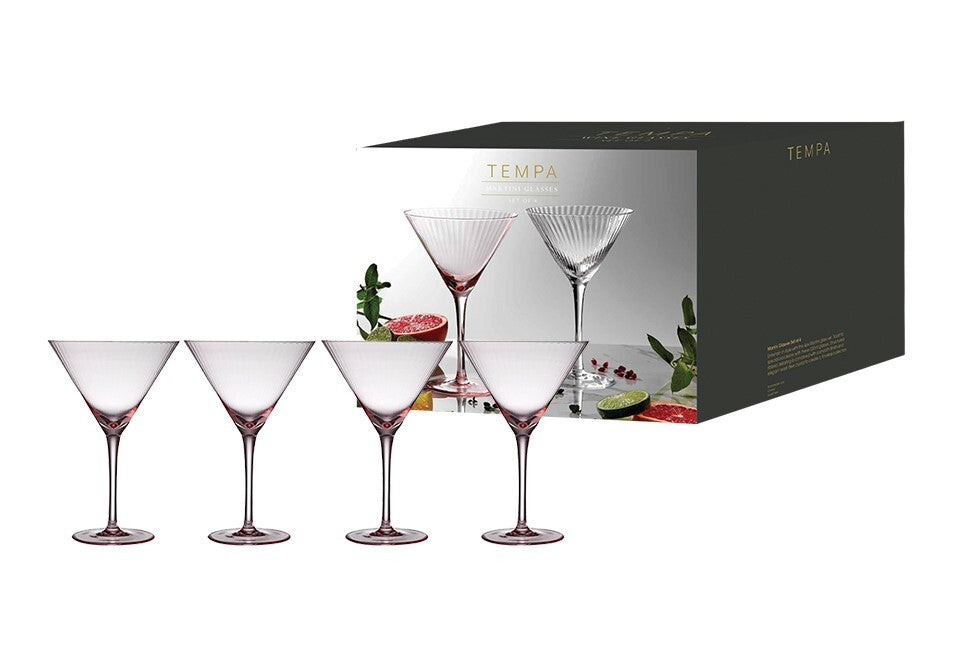 Tempa Esme - Blush Martini Glass 4 Pack