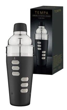 Tempa Aurora - Matte Black Recipe Cocktail Shaker