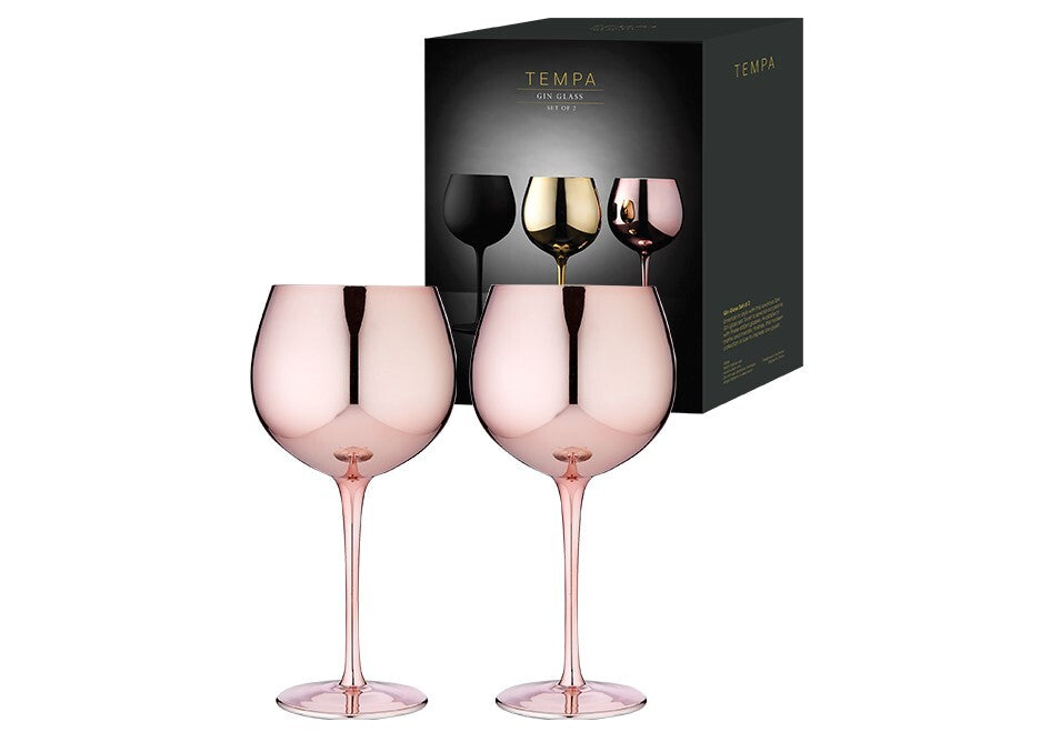 Tempa Aurora - Rose Gin Glass 2 Pack