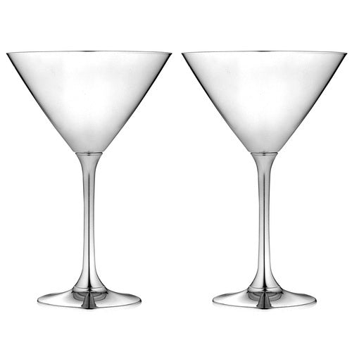 Tempa Aurora - Silver Martini Glass 2 Pack