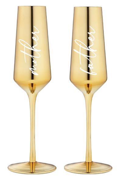 Tempa Celebration - Mother & Father Champagne Glass 2 Pack