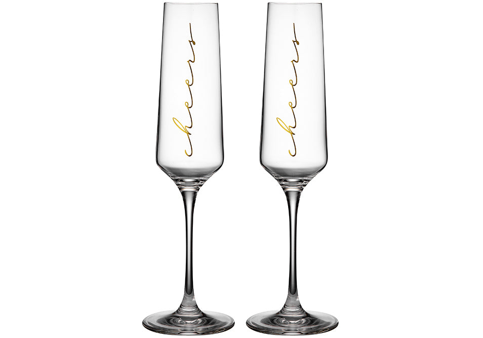 Tempa Celebration - Cheers Champagne Glass 2 Pack