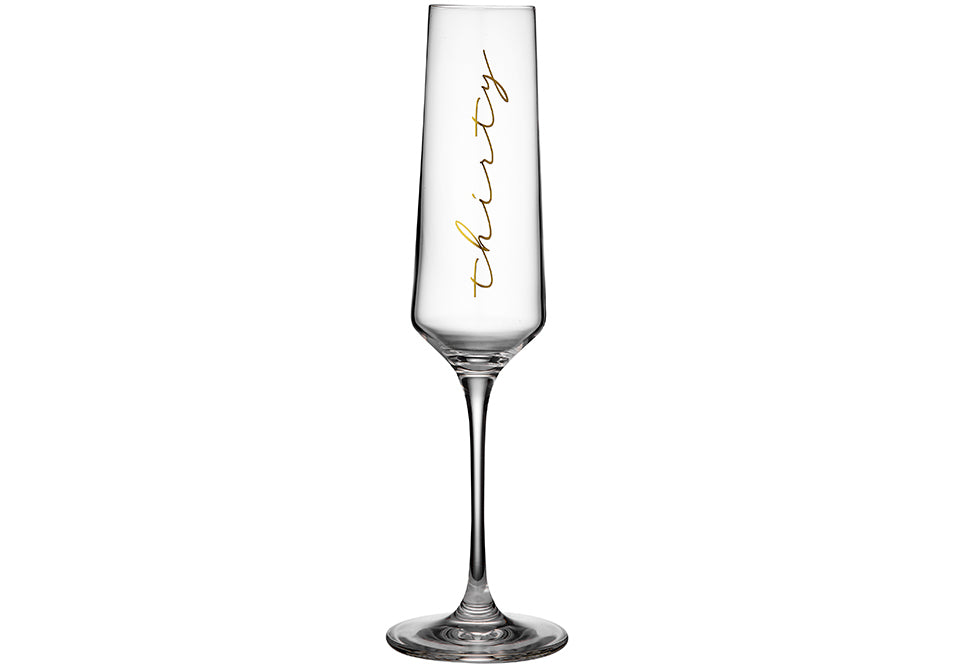 Tempa Celebration - Thirty Champagne Glass