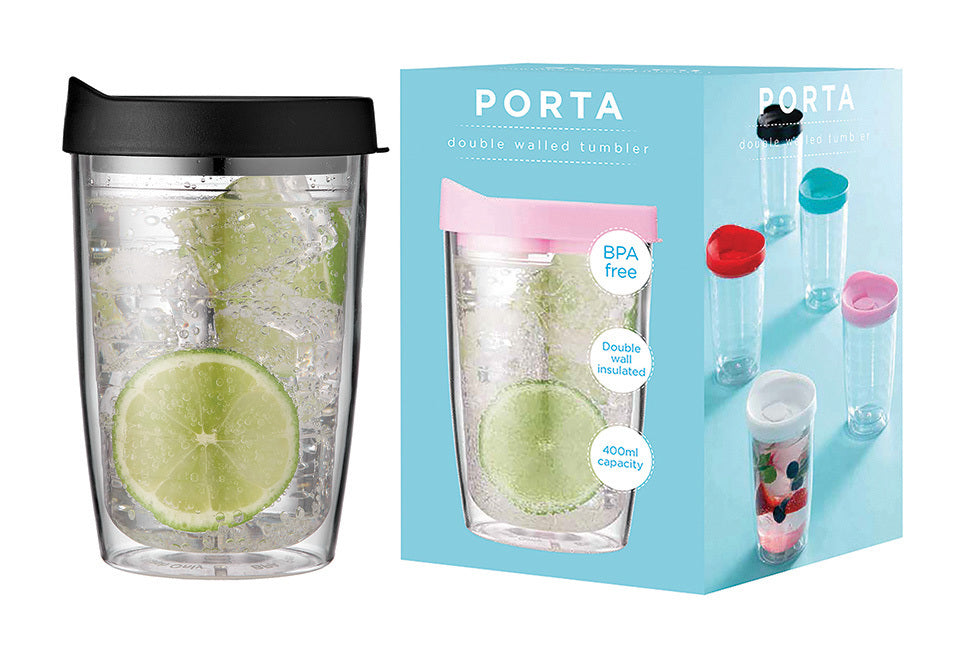 Porta Portables - Black Travel Mug Tumbler